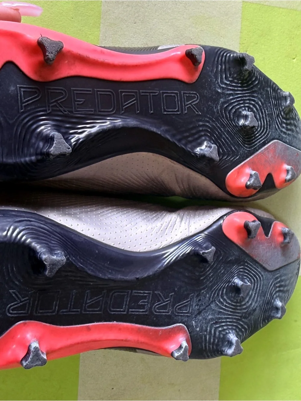adidas Kids Predator Soccer Shoes in Silver, Navy, and Coral